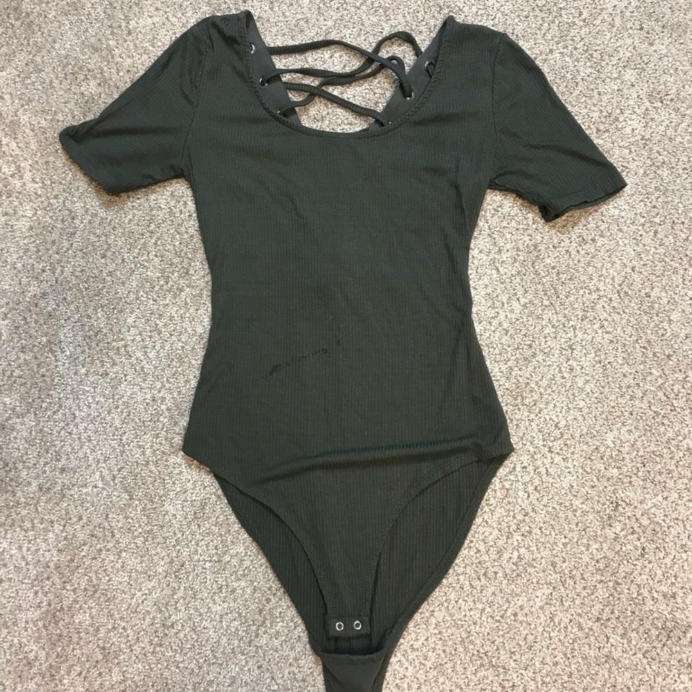 Olive bodysuit